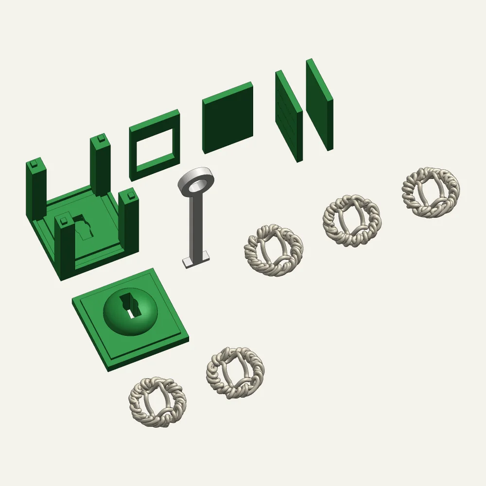 12 bagian, semuanya dicetak 3D